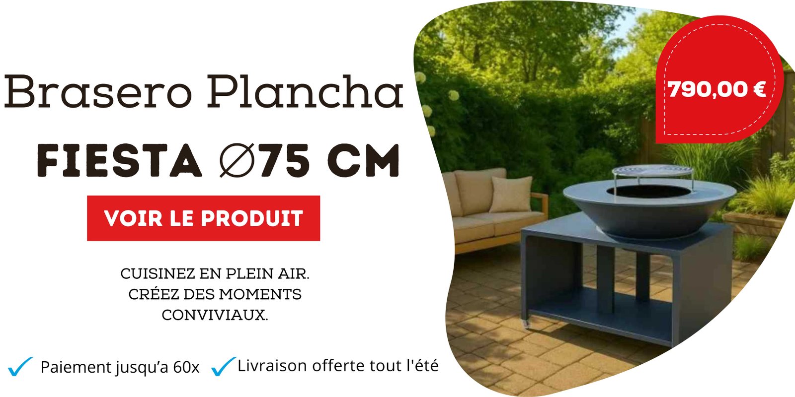 brasero plancha solde été